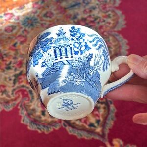 Vintage Wedgwood Blue Willow Teacup from England